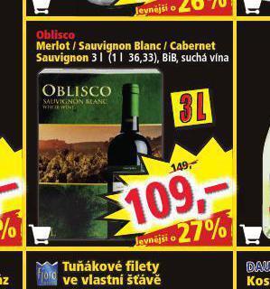 Norma Oblisco sauvignon blanc nabídka