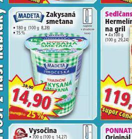 Norma Zakysaná smetana nabídka
