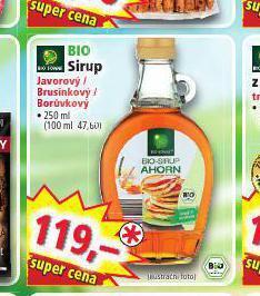 Norma Bio sirup nabídka