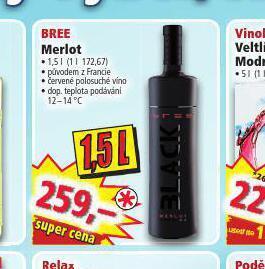Norma Bree merlot nabídka