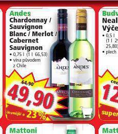 Norma Andes sauvignon blanc nabídka