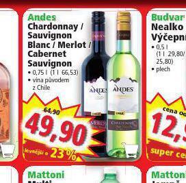 Norma Andes chardonnay nabídka