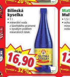 Norma Bílinská kyselka nabídka