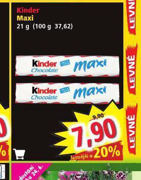 Norma Kinder maxi nabídka