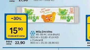 Tesco Míša zmrzlina nabídka