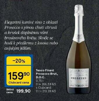 Tesco Tesco finest prosecco brut nabídka
