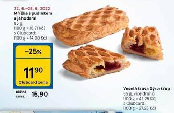 Tesco Mřížka s pudinkem a jahodami nabídka