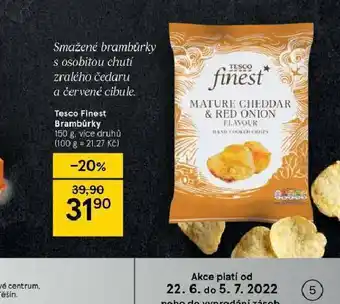 Tesco Tesco finest brambůrky nabídka
