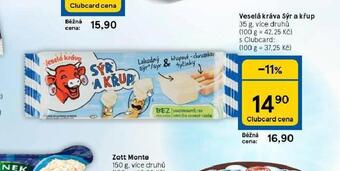 Tesco Veselá kráva sýr a křup nabídka