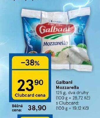 Tesco Mozzarella nabídka