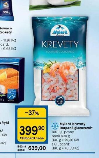 Tesco Mylord krevety loupané glazované nabídka