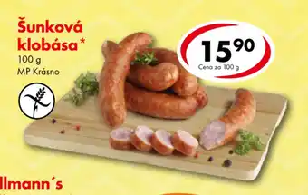 CBA Šunková klobása 100 g nabídka