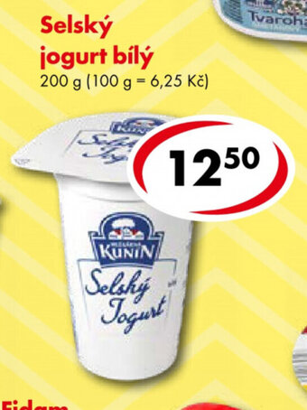 CBA Selský jogurt bílý 200 g nabídka