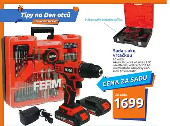 Sada s aku vrtačkou Ferm