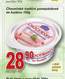 Lidl Choceňské tradiční pomazánkové nabídka