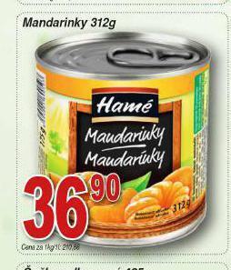 Lidl Mandarinky nabídka
