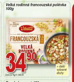 Lidl Velká rodinná francouzská polévka nabídka