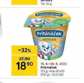 Tesco Pribináček nabídka
