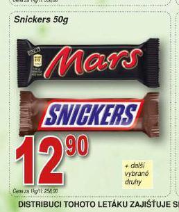 Lidl Snickers nabídka
