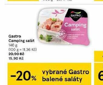 Tesco Gastro camping salát nabídka