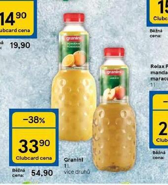 Tesco Granini nabídka
