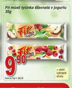 Lidl Fit musli tyčinka nabídka