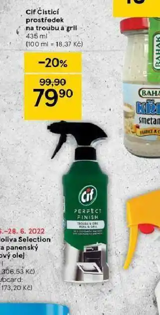 Tesco Cif čistící prostředek na troubu na gril nabídka