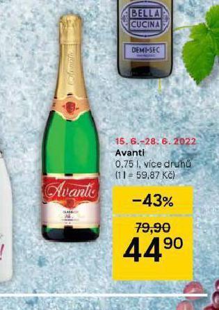 Tesco Avanti nabídka