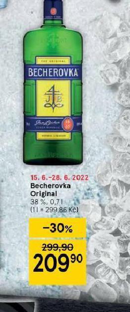 Tesco Becherovka original nabídka