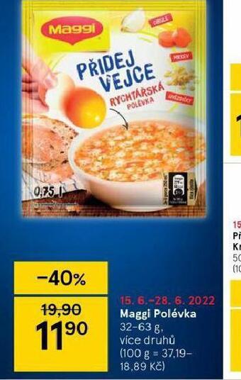 Tesco Maggi polévka nabídka