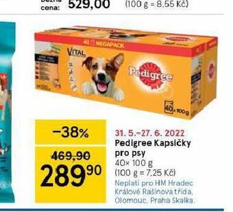Tesco Pedigree kapsičky pro psy nabídka