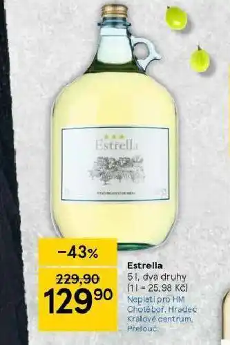 Tesco Estrella nabídka
