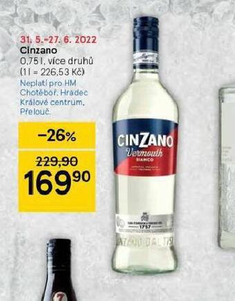 Tesco Cinzano nabídka