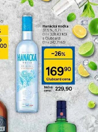 Tesco Hanácká vodka nabídka