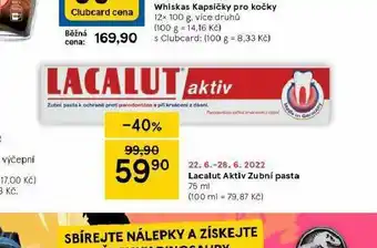 Tesco Lacalut zubní pasta nabídka