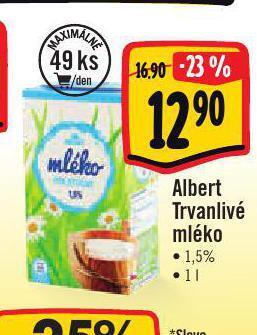 Jip Trvanlivé mléko nabídka