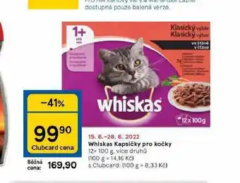 Tesco Whiskas kpasičky pro kočky nabídka