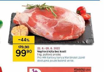 Tesco Vepřová kýta bez kosti nabídka