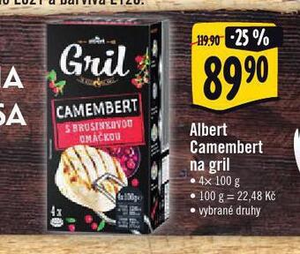 Jip Camembert na gril nabídka