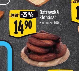 Jip Ostravská klobása nabídka
