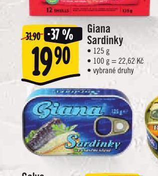 Jip Giana sardinky nabídka