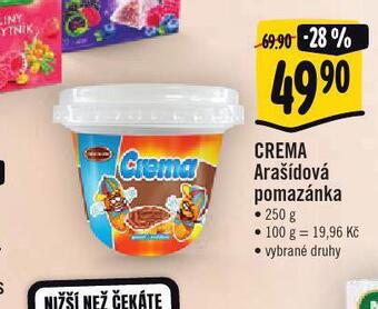 Crema arašídová pomazánka