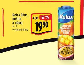 Jip Relax džus, nektar a nápoj nabídka