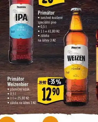 Albert Pivo primátor weizenbier nabídka