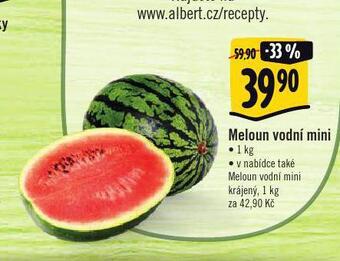 Albert Meloun vodní mini nabídka