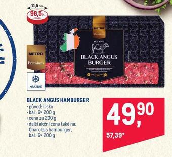 Makro Black angus hamburger nabídka