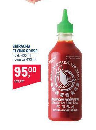 Makro Sriracha flying goose nabídka