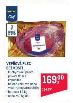 Makro Vepřová plec bez kosti nabídka