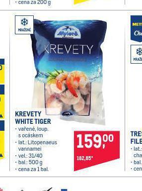 Makro Krevety white tiger nabídka