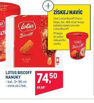 Makro Lotus biscoff nanuky nabídka